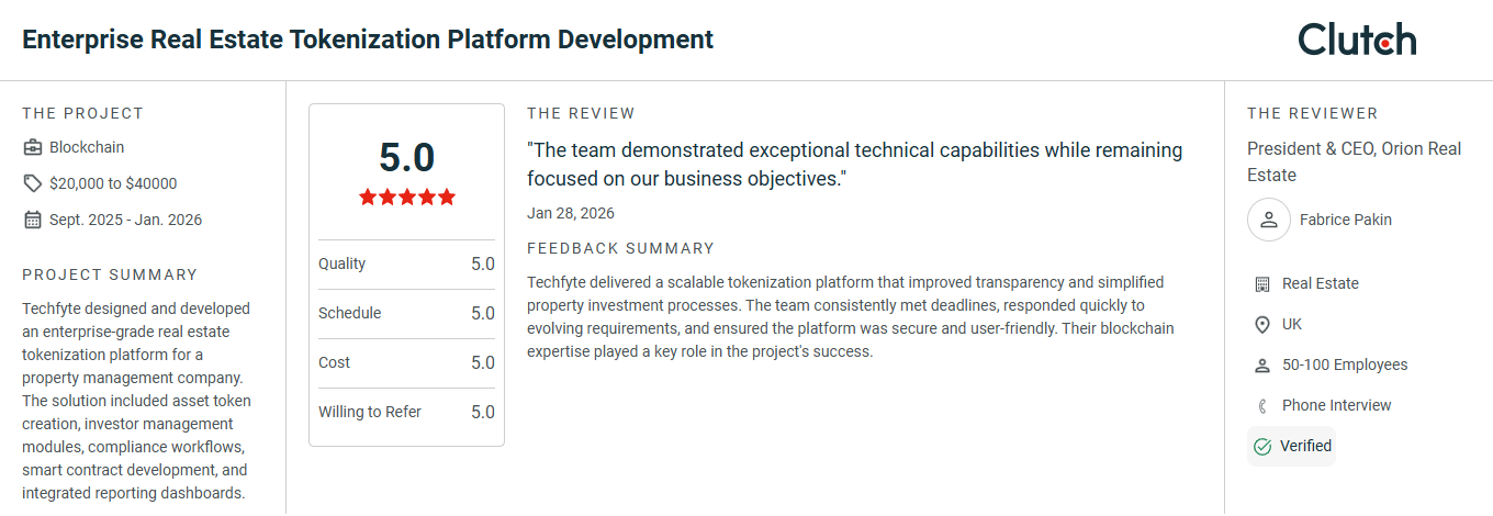 Real Estate Tokenization Reviews