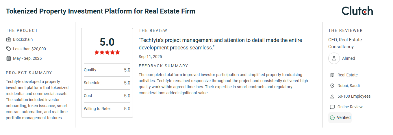 Real Estate Tokenization Reviews