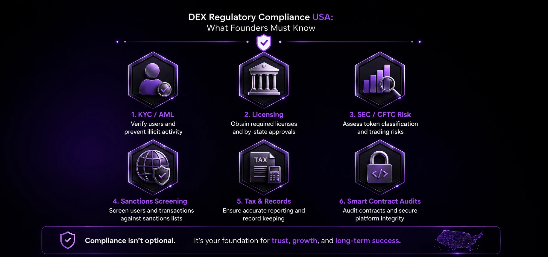 dex regulatory compliance usa