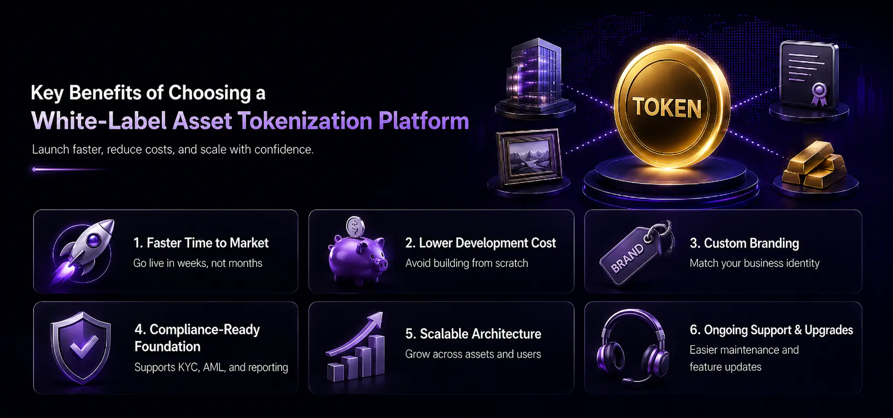 key benefits of choosing white label tokenization platform