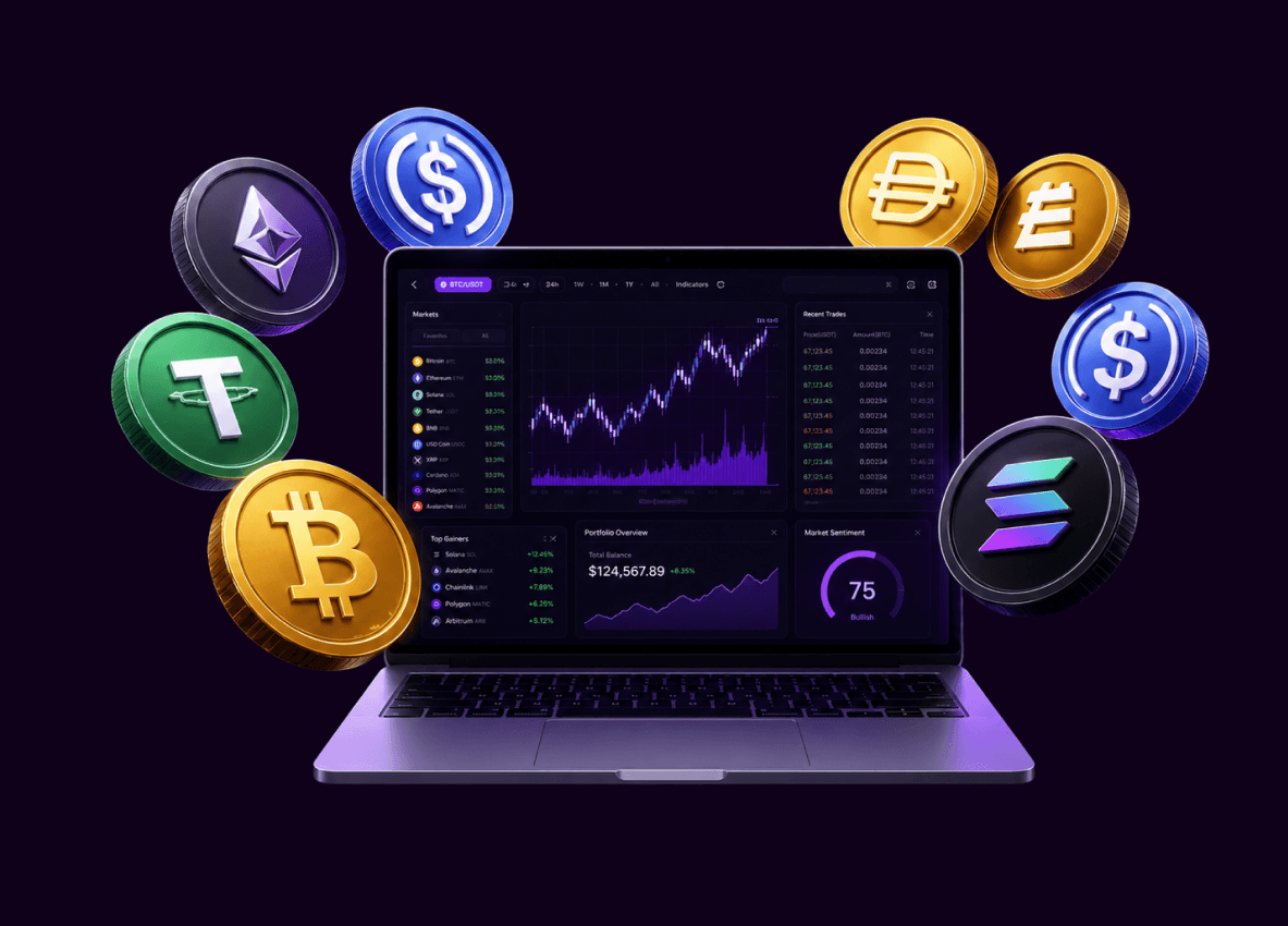 Stablecoin Platform Development hero section image